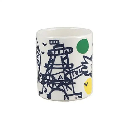 Gien France Archipel Sentimental Eiffel Tower Mug, 9 oz