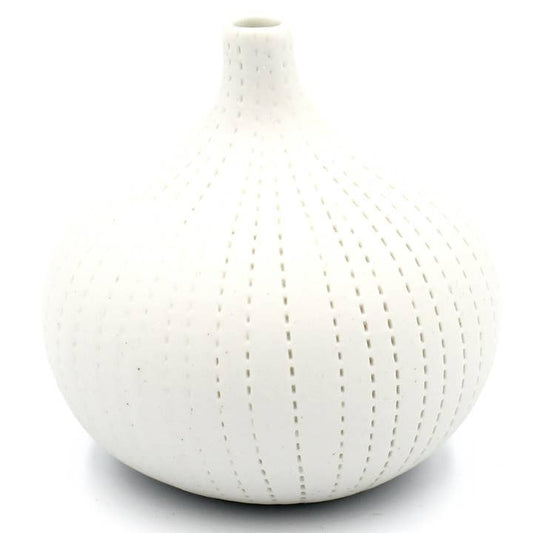 Congo White Porcelain Bud Vase