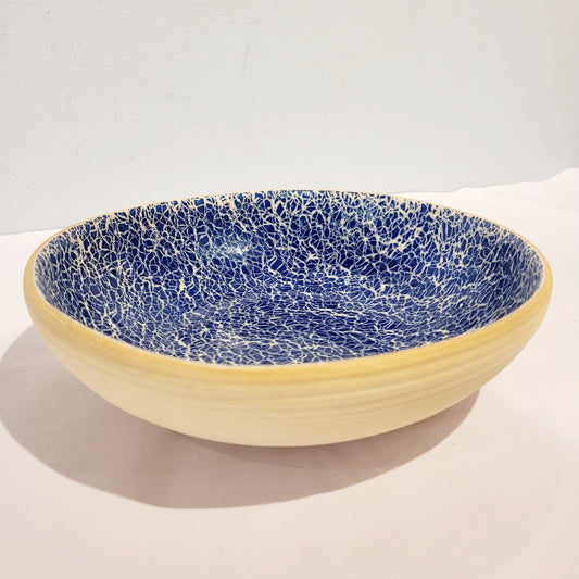 Terrafirma Ceramics - Cobalt Crackle 8” Bowl