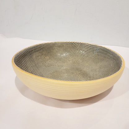 Terrafirma Ceramics - Charcoal Honeycomb 8” Bowl