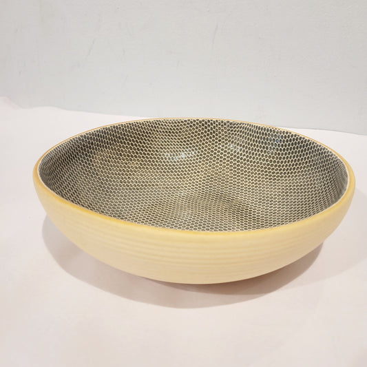 Terrafirma Ceramics - Charcoal Honeycomb 8” Bowl