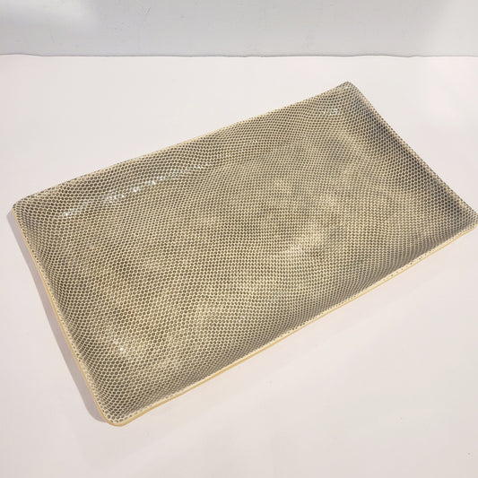 Terrafirma Ceramics -  Charcoal Honeycomb Medium 15.5” Stacking Tray