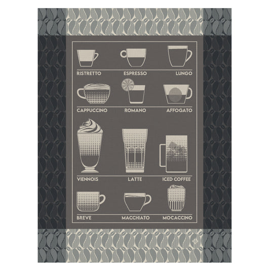 NEW! Barista Black Tea Towel