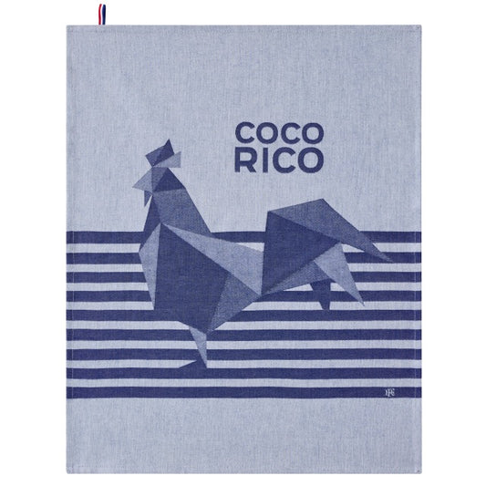 NEW! Coco Rico Blue Tea Towel