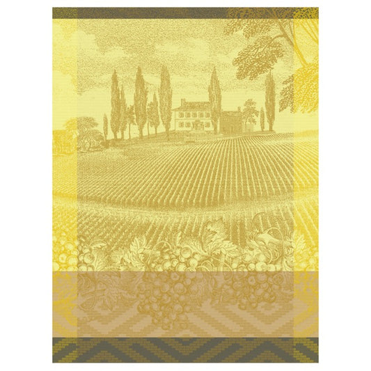 NEW! Vignoble Yellow Tea Towel