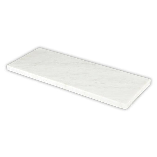 Large White Marble Footed Tray