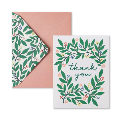 Botanical Thank You Cards, Boxed 10