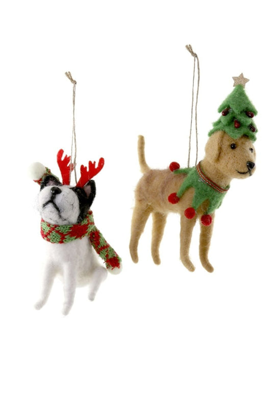 Felt Friends Holiday Dogs