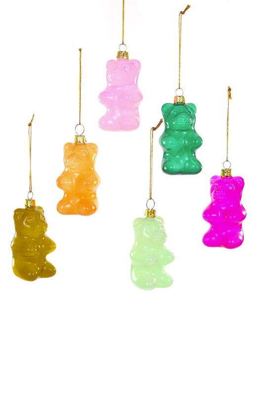 Jumbo Gummy Bear Glass Ornament