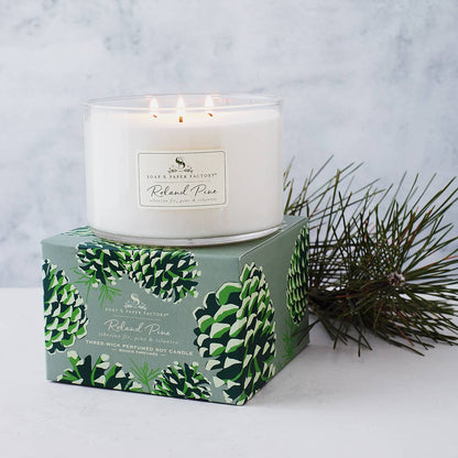 Roland Pine 3-Wick Soy Candle