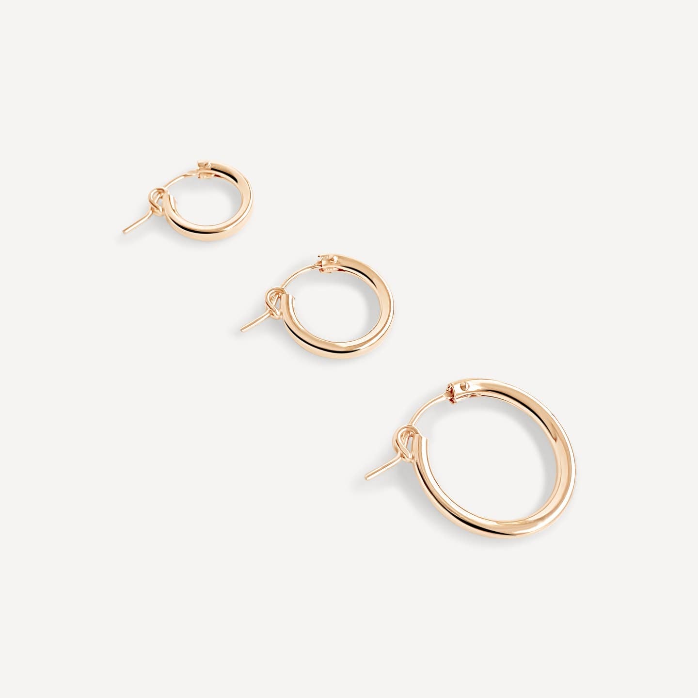 Everyday Click Hoop Earrings 15mm