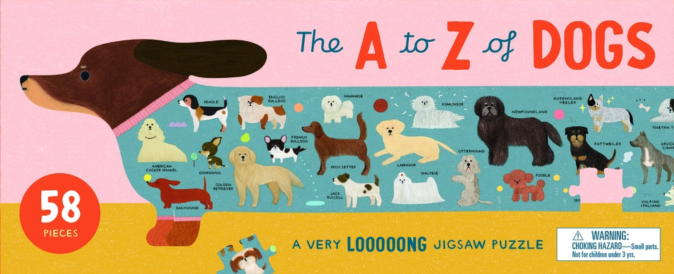 A to Z of Dogs, 58 Piece Puzzle