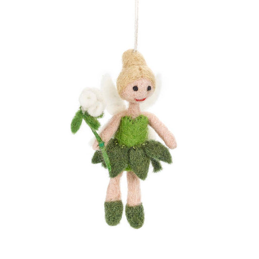 Handmade Trixy the Garden Fairy Felt Ornament