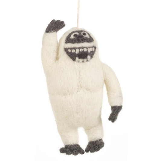 Handmade Yeti Felt Ornament