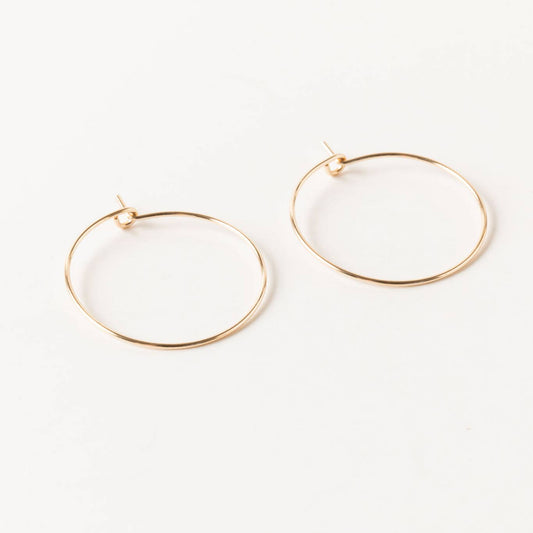 Minimal Hoop Earrings 1 inch