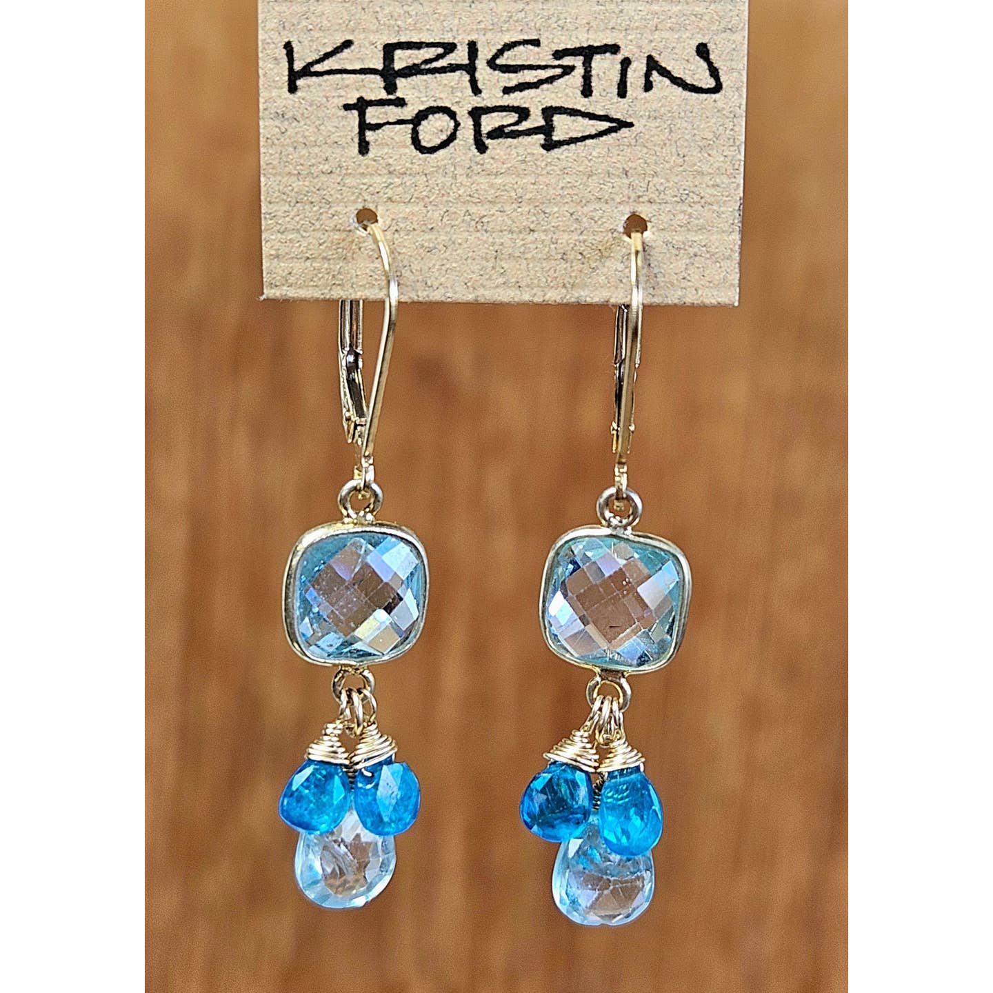 Blue Topaz Earrings