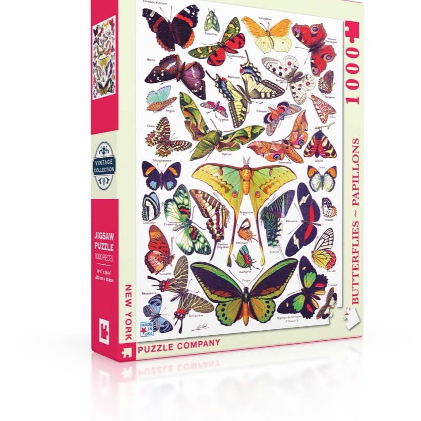 Butterflies - Papillons - 1000 Piece Jigsaw Puzzle