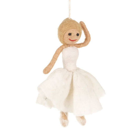 Handmade Ballerina Felt Ornament