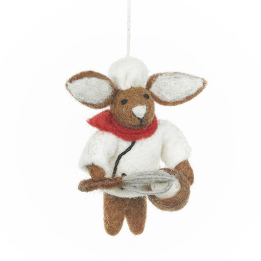 Handmade Patisserie Chef Felt Ornament