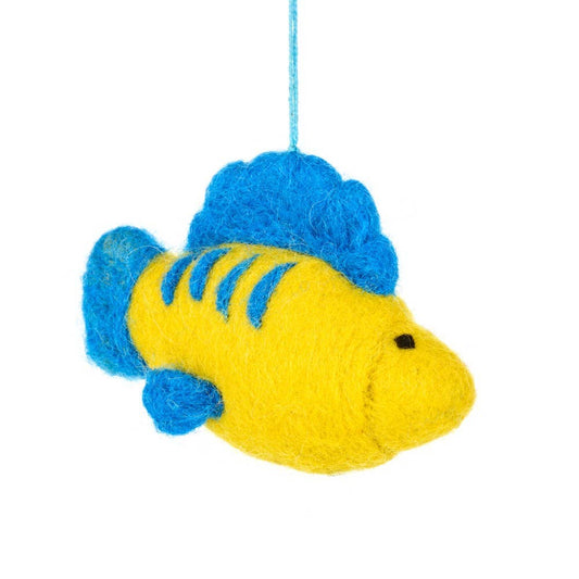 Handmade Damselfish Felt Ornament