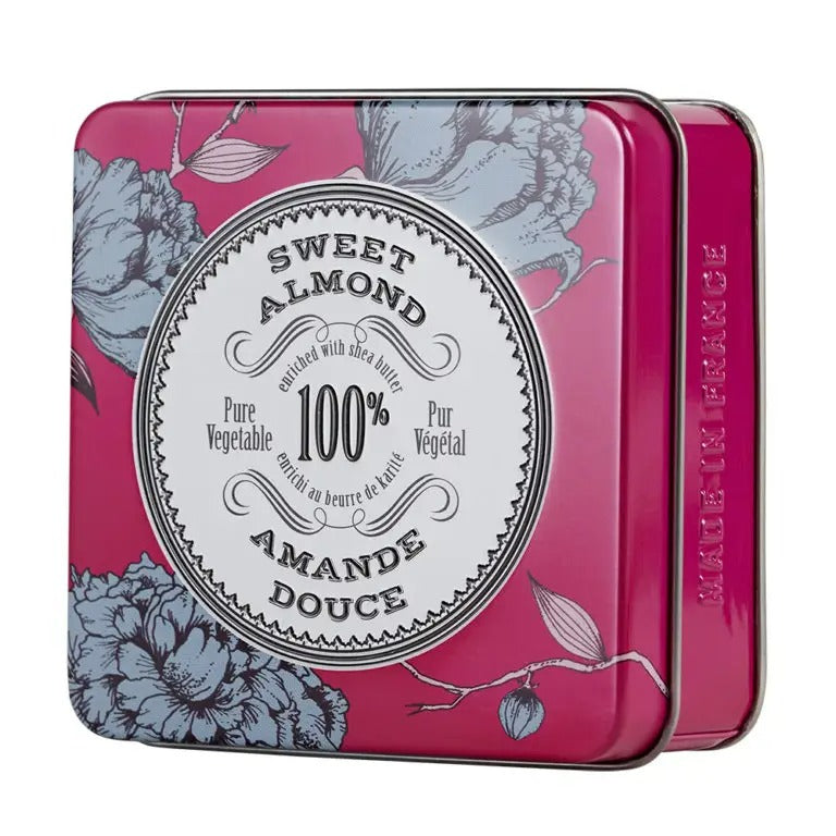 La Chatelaine Sweet Almond Luxury Soap in Tin, 5.1 oz