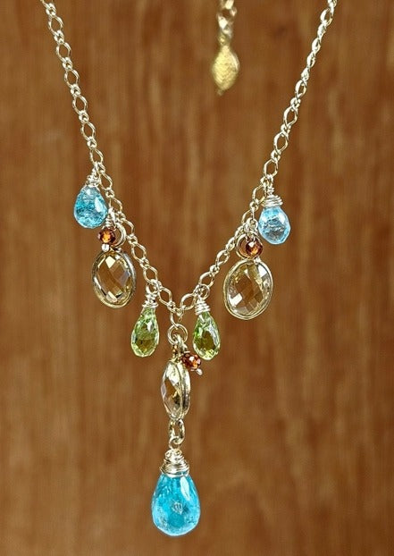 Apatite, Citrine & Peridot Necklace