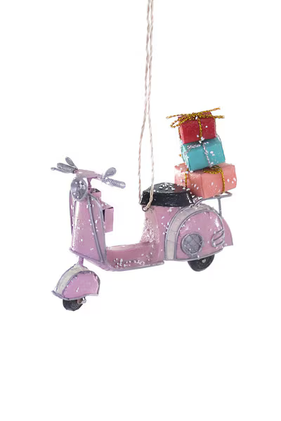 Pink Scooter Ornament