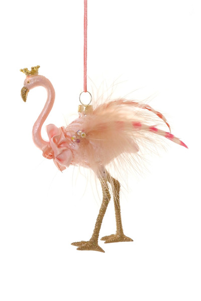 Royal Flamingo Ornament