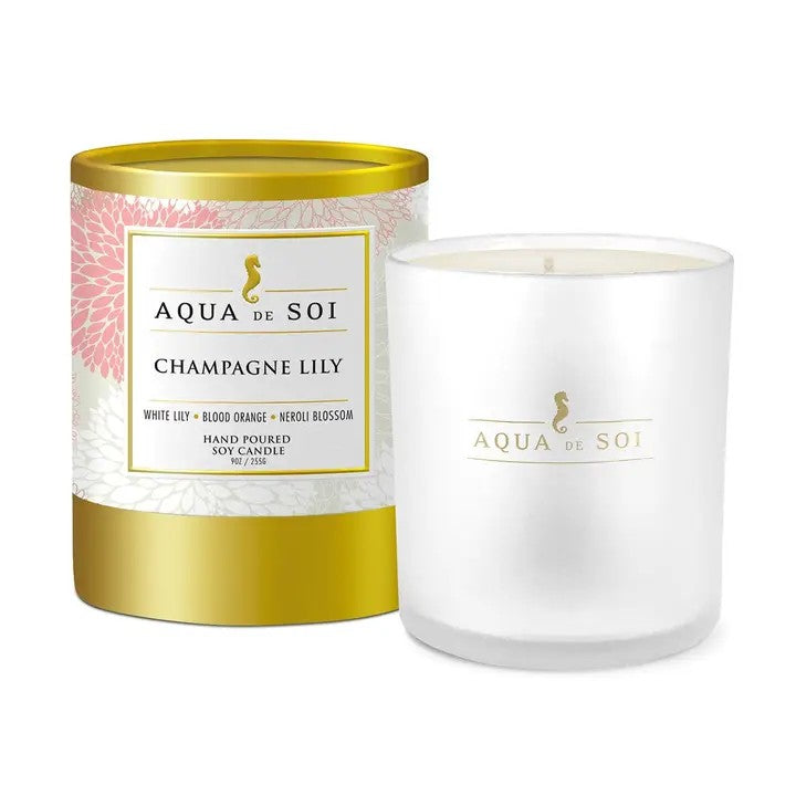 Champagne Lily 9 oz Luxe Boxed Candle