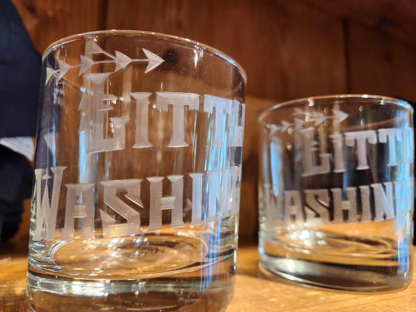 Exclusive! Hand Engraved "Little Washington" Cocktail Glass 8oz