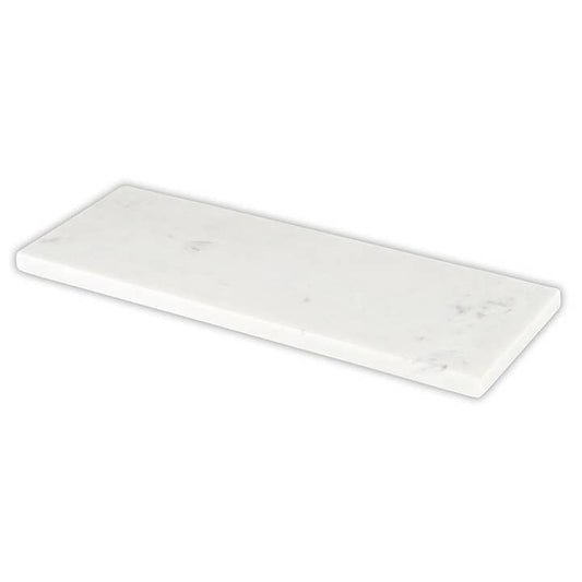 Medium White Marble Footed Tray