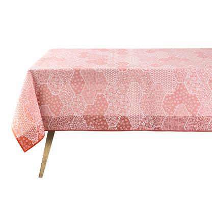 NEW! Wagara Pink Coated Tablecloth