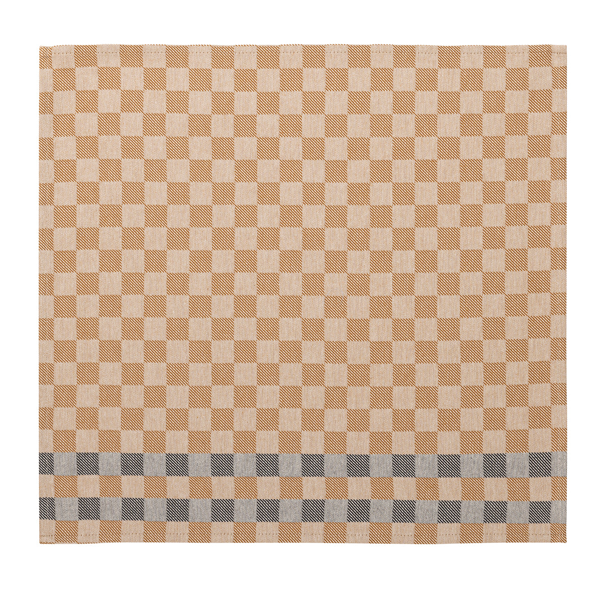 NEW! Champetre Brown Check Napkins - Set of 2