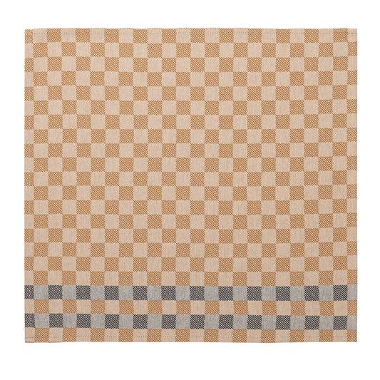 NEW! Champetre Brown Check Napkins - Set of 2