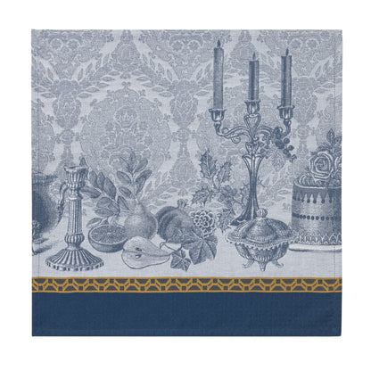 New! Festin Blue Holiday Cotton Tablecloth