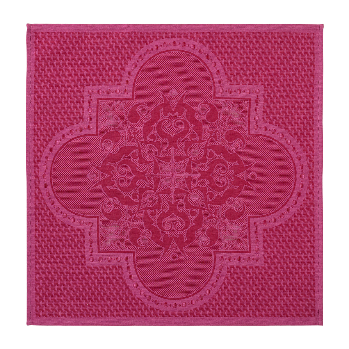 New! Palais Venetian Pink Magenta Cotton Tablecloth