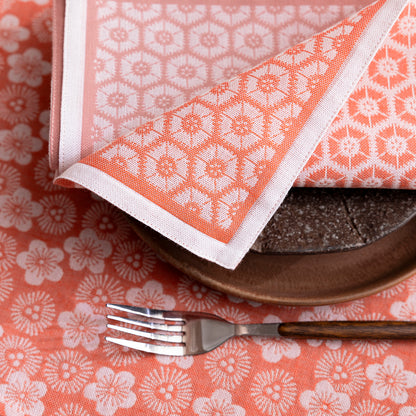 NEW! Wagara Pink Coated Tablecloth