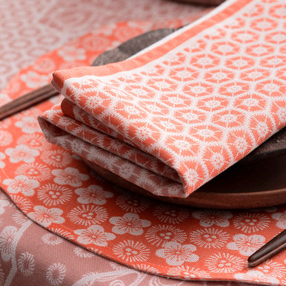 NEW! Wagara Pink Coated Tablecloth