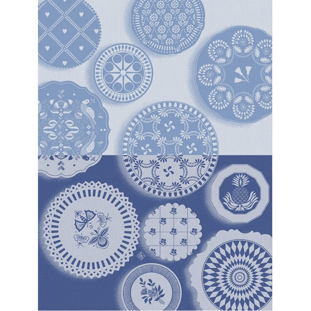 Faience Blue Tea Towel